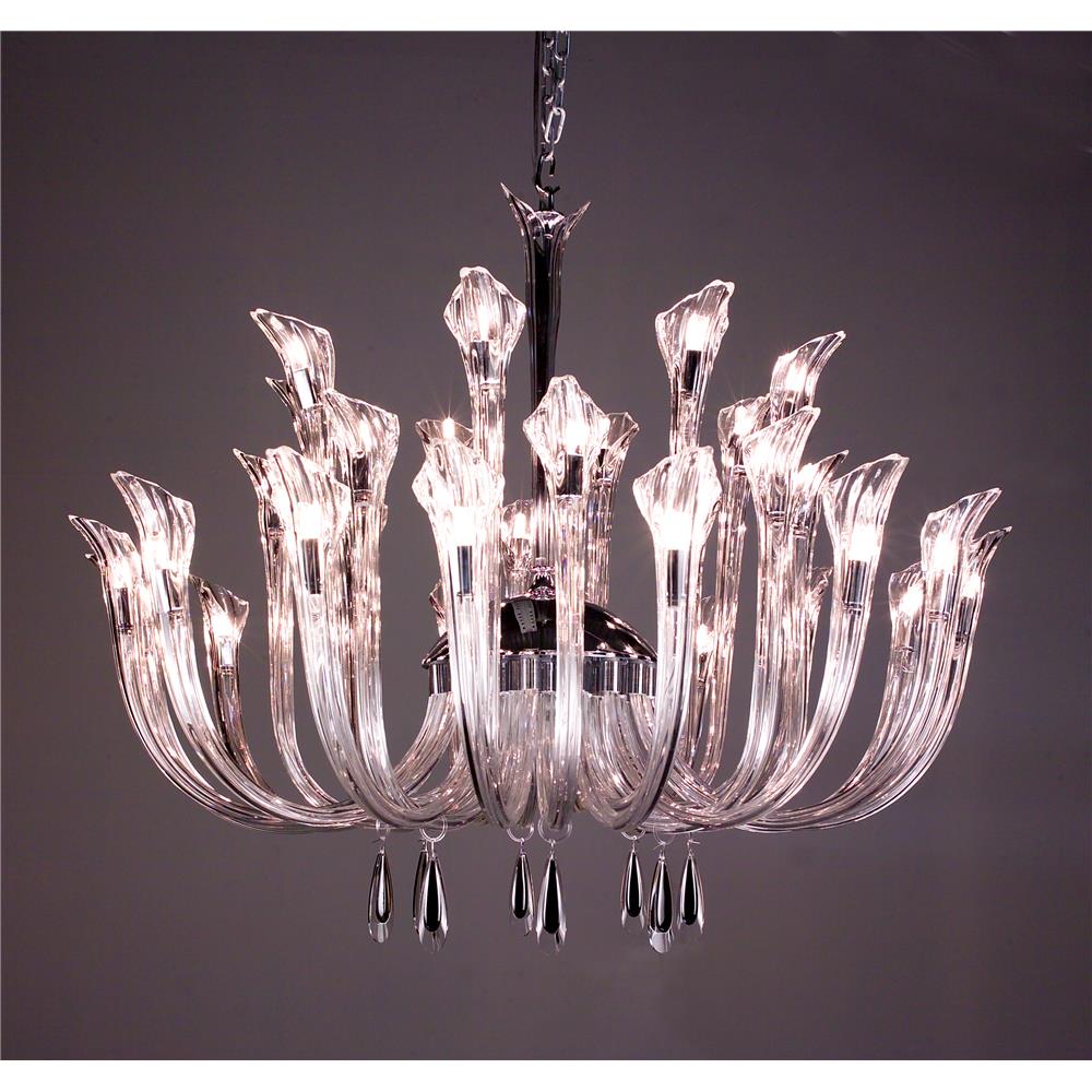 Classic Lighting 82025 CH BKS Inspiration Chandelier in Chrome with Black Smoke