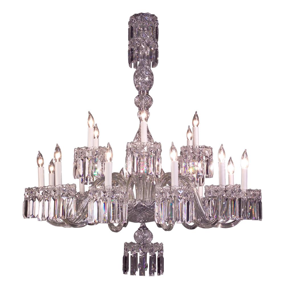 Classic Lighting 82033 CH CBK Buckingham Chandelier in Chrome with Crystalique Black