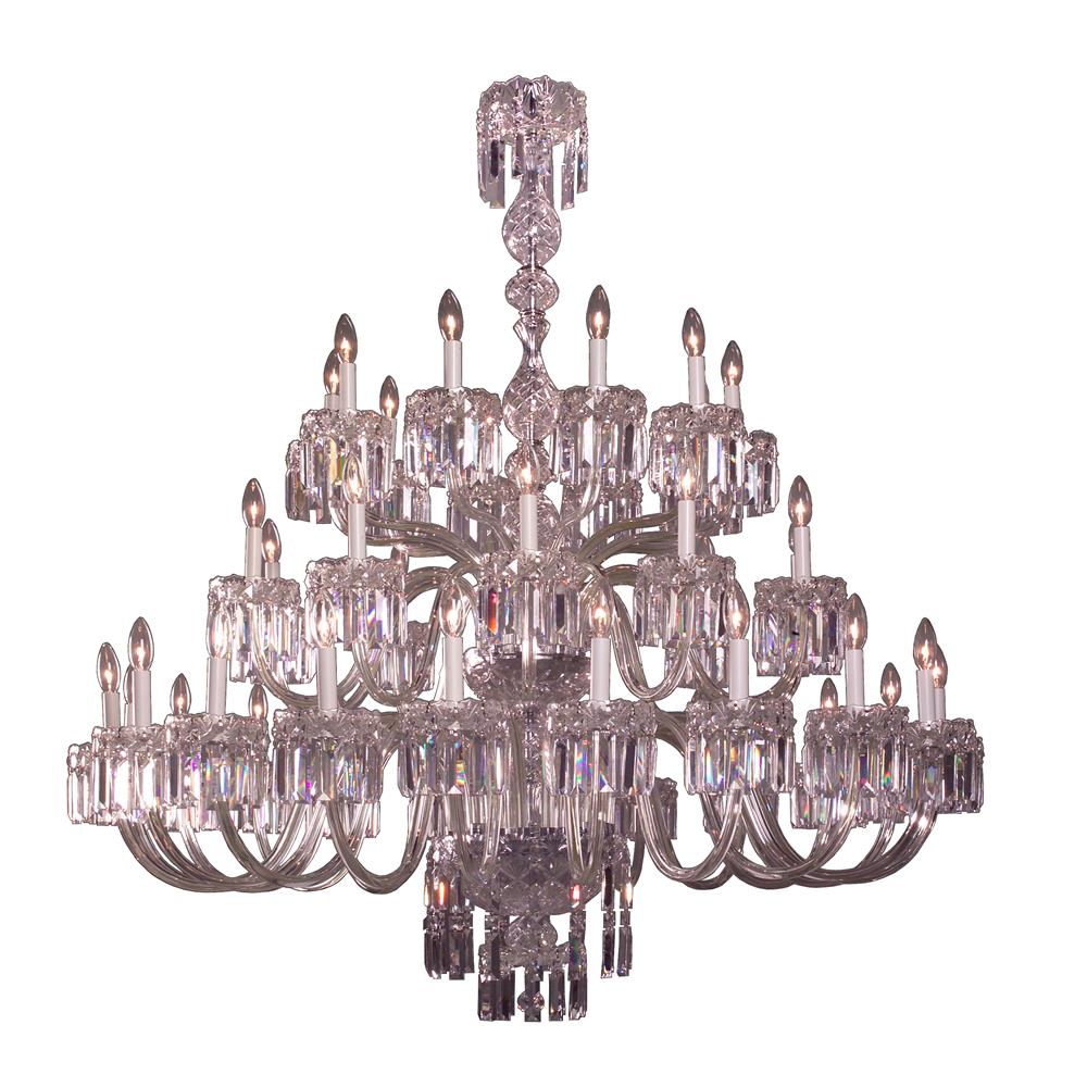 Classic Lighting 82039 CH CBK Buckingham Chandelier in Chrome with Crystalique Black