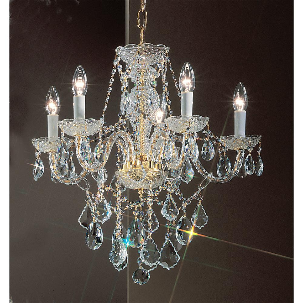 Classic Lighting 8245 GP C Monticello Chandelier in Gold Plated with Crystalique