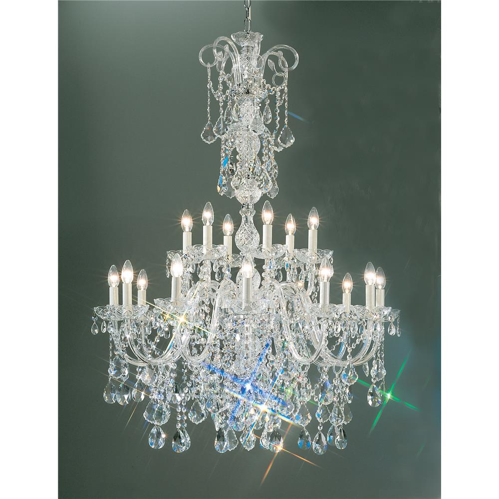 Classic Lighting 8263 G C Bohemia Chandelier in 24k Gold Plated with Crystalique