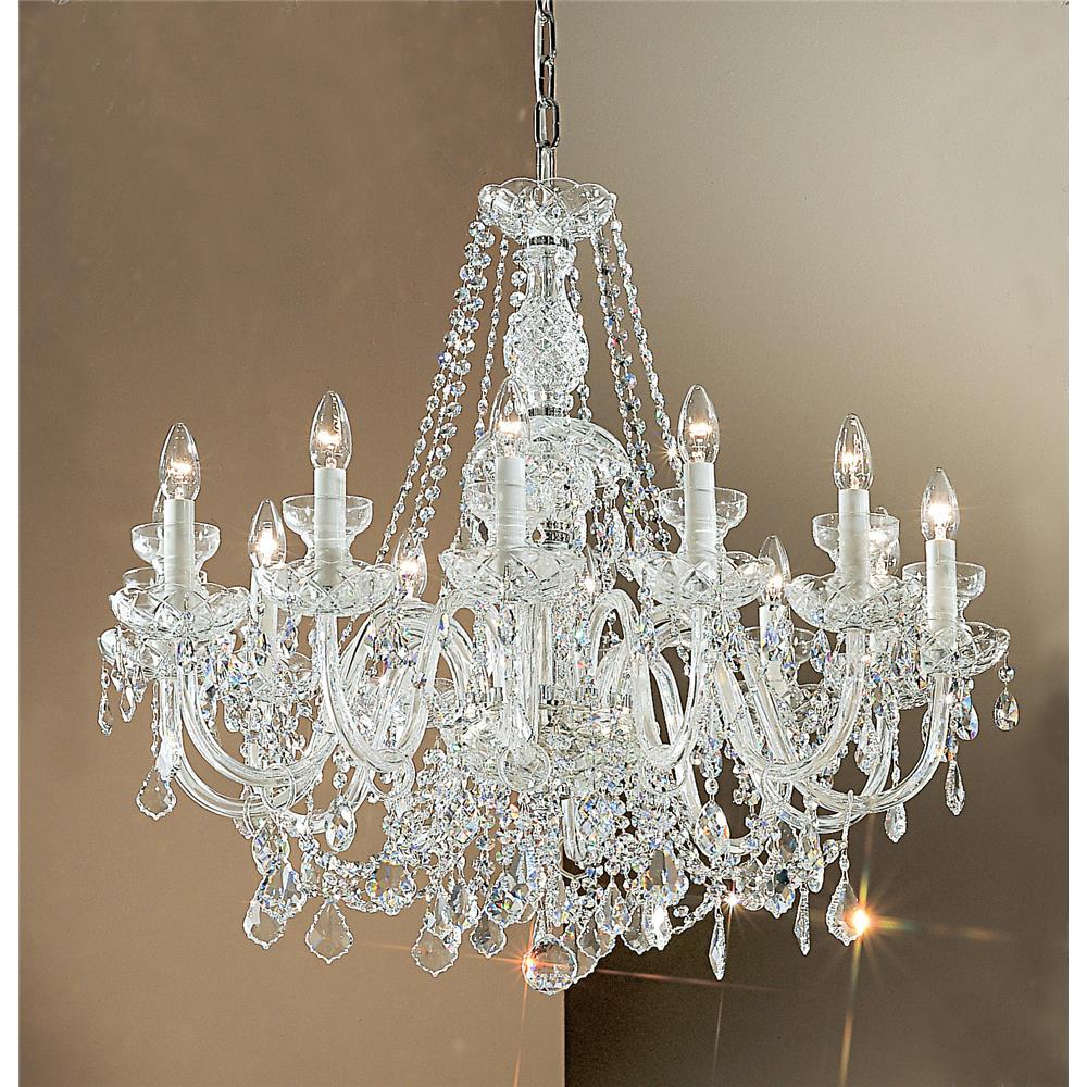 Classic Lighting 8276 G C Bohemia Chandelier in 24k Gold Plated with Crystalique