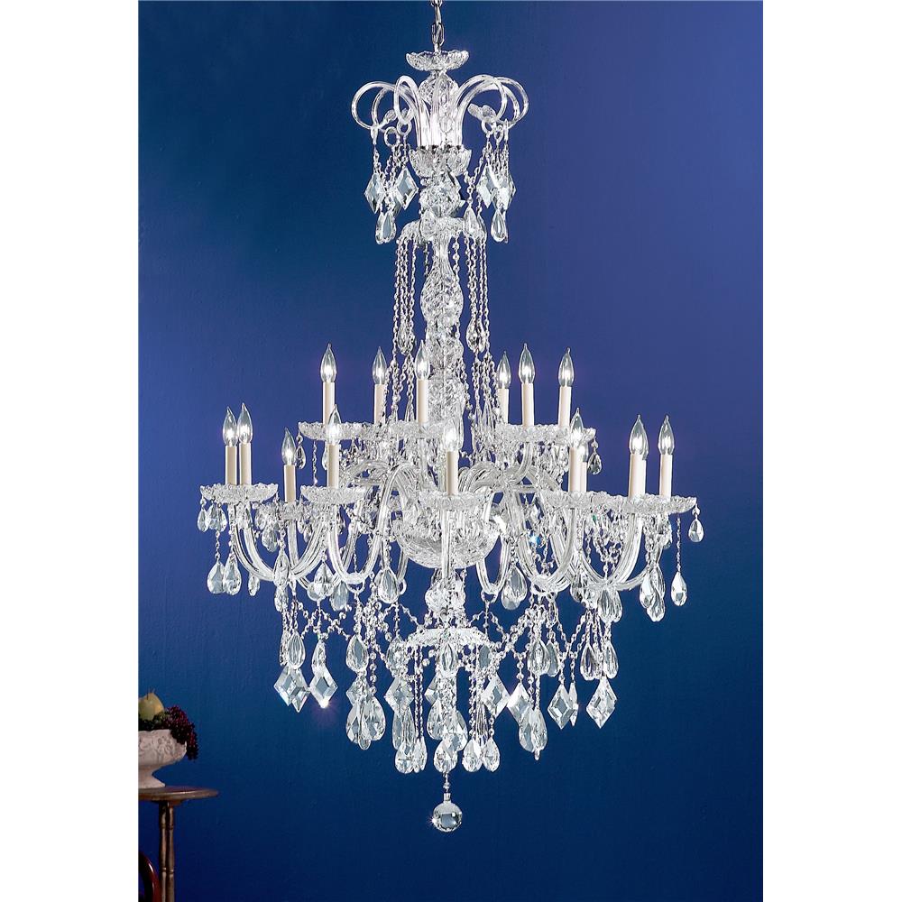 Classic Lighting 8283 CH C Prague Chandelier in Chrome with Crystalique