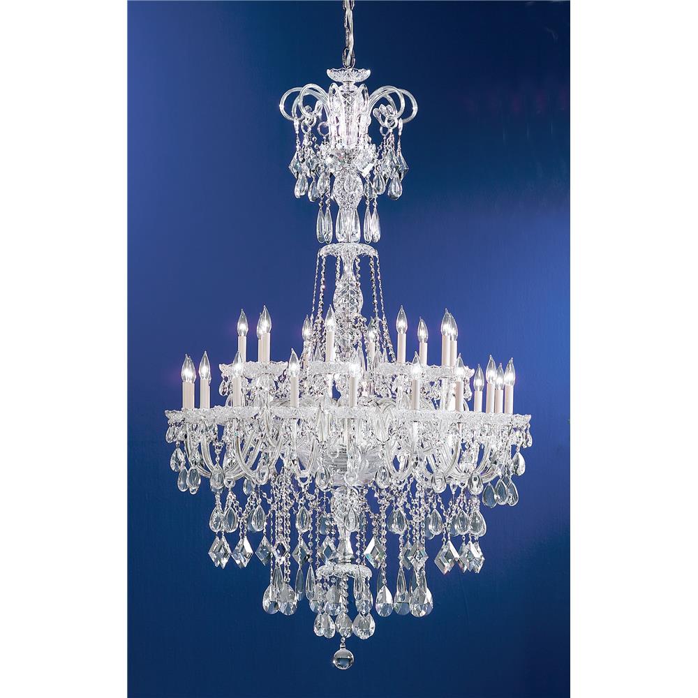 Classic Lighting 8284 CH C Prague Chandelier in Chrome with Crystalique