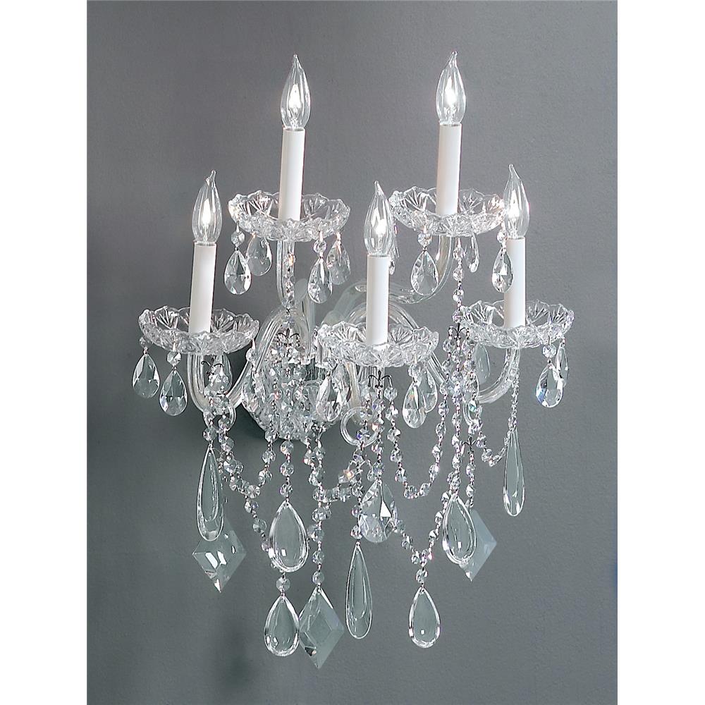 Classic Lighting 8285 CH C Prague Chandelier in Chrome with Crystalique