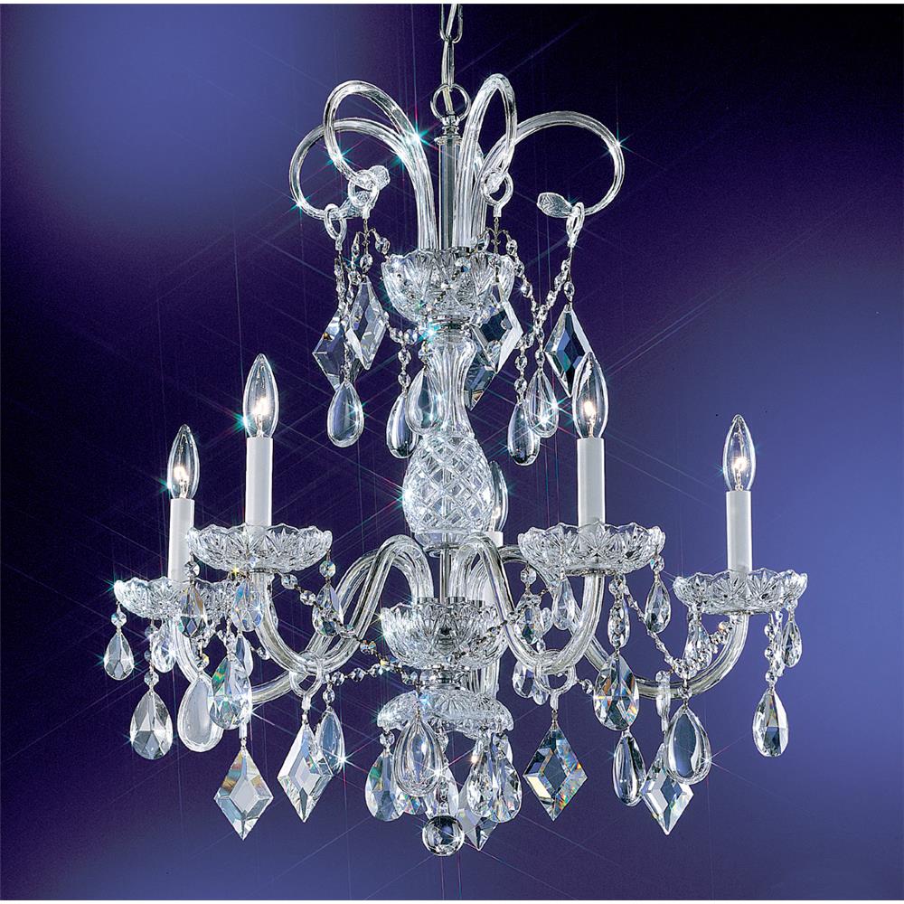 Classic Lighting 8287 CH C Prague Chandelier in Chrome with Crystalique