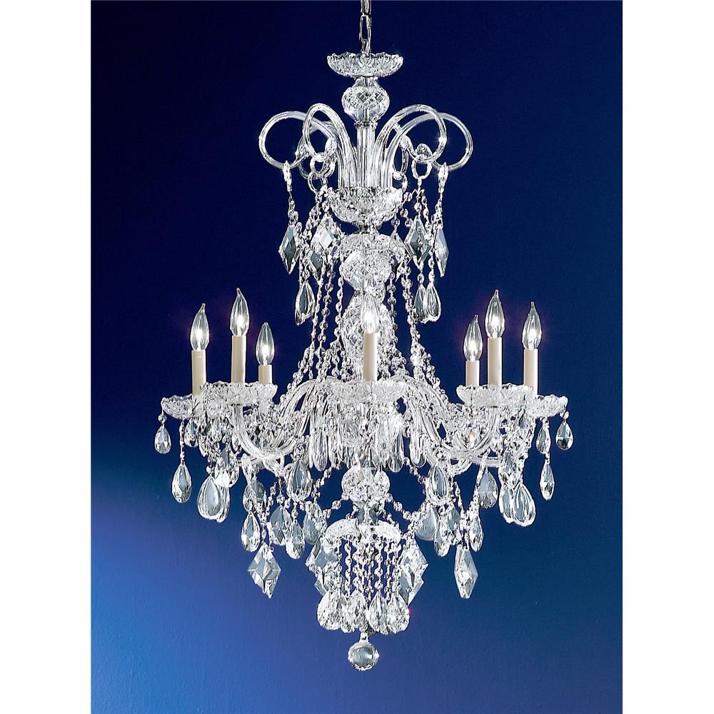 Classic Lighting 8288 CH C Prague Chandelier in Chrome with Crystalique