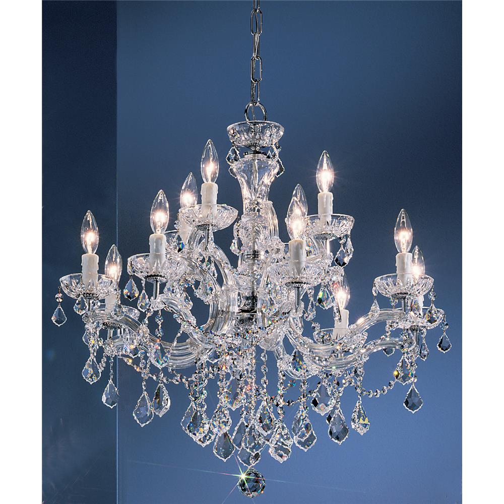 Classic Lighting 8344 CH CP Rialto Traditional Chandelier in Chrome with Crystalique-Plus