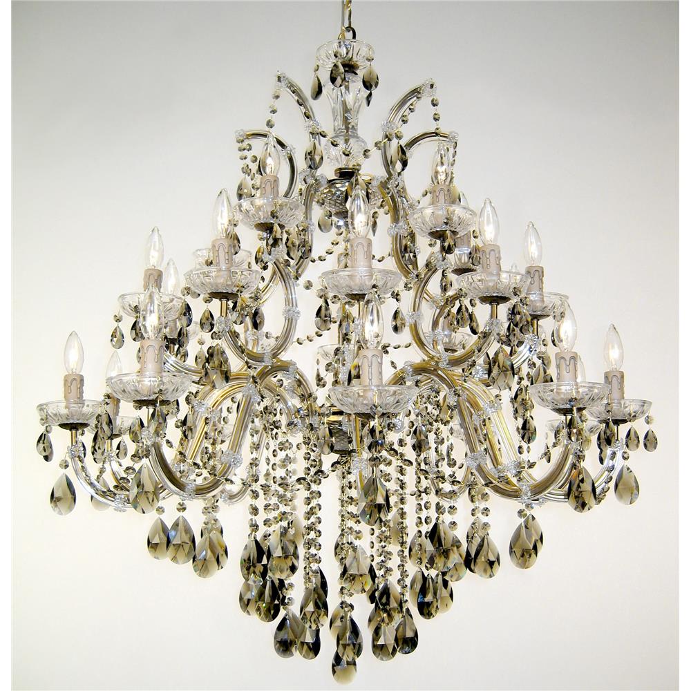 Classic Lighting 8349 RNB CGT Rialto Traditional Chandelier in Renovation Brass with Crystalique Golden Teak