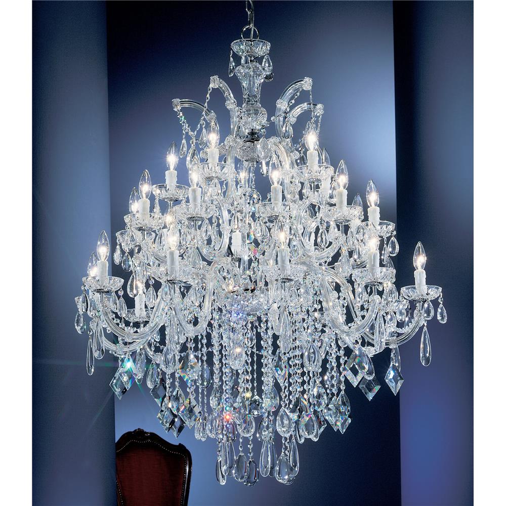 Classic Lighting 8359 CH C Rialto Contemporary Chandelier in Chrome with Crystalique