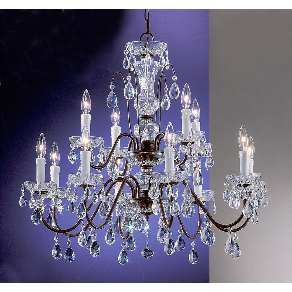 Classic Lighting 8379 GP I Daniele Chandelier in Gold Plated with Italian Crystal