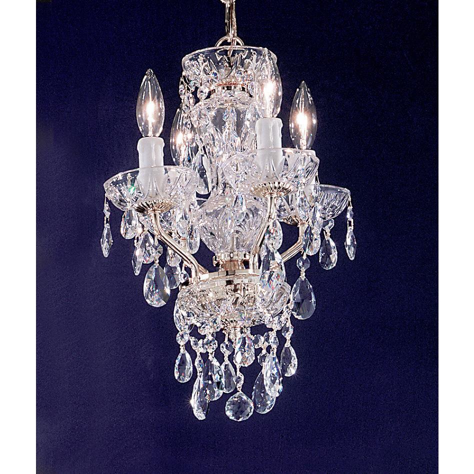 Classic Lighting 8394 GP C Daniele Mini Chandelier in Gold Plated with Crystalique