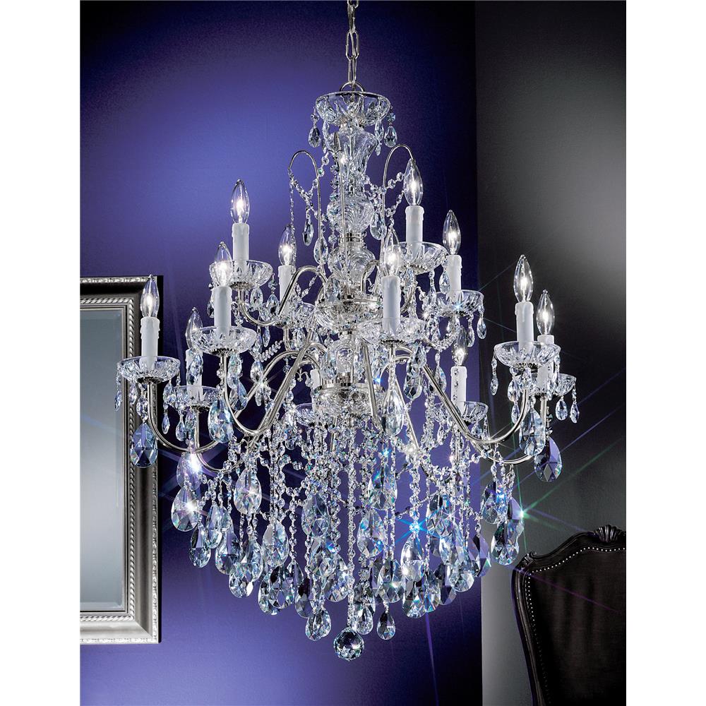 Classic Lighting 8399 CH C Daniele Chandelier in Chrome with Crystalique