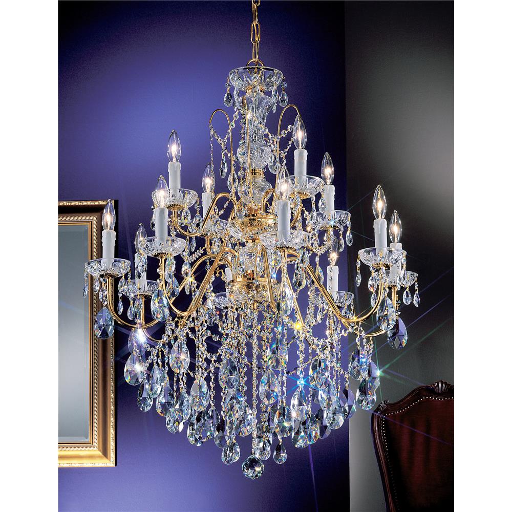 Classic Lighting 8399 GP C Daniele Chandelier in Gold Plated with Crystalique