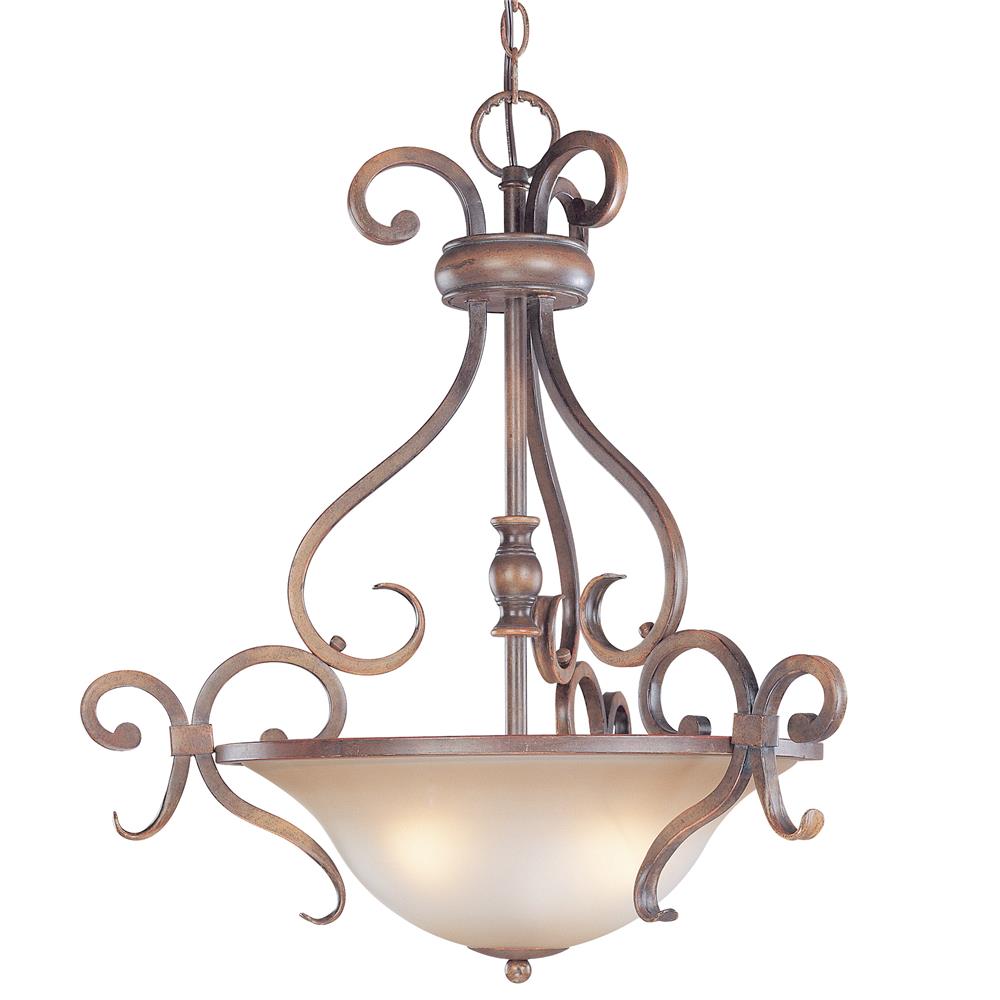 Classic Lighting 92233 HRM Eagle Pointe Pendant in Hand Rubbed Mahogany