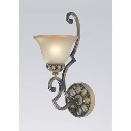 Classic Lighting 92711 HRW Westchester Wall Sconce in Honey Rubbed Walnut