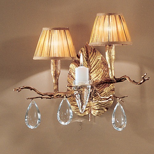 Classic Lighting 10022 NBZ Morning Dew Wall Sconce in Natural Bronze