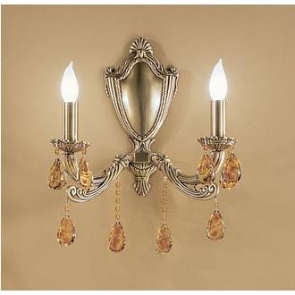 Classic Lighting 1212 FBR OTS Palatial Wall Sconce in Flemish Bronze with Oysters Tortoise Shell