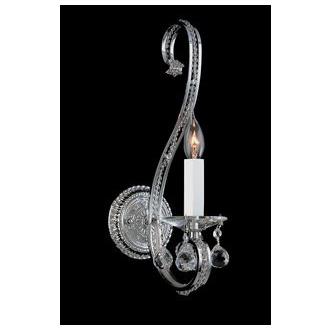 Classic Lighting 16091 CH CP Kennsington Wall Sconce in Chrome with Crystalique-Plus