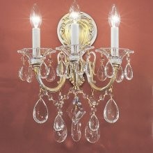 Classic Lighting 57003 MS CBK Via Venteo Wall Sconce in Millennium Silver with Crystalique Black