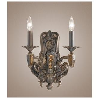Classic Lighting 57332 AGB AI Castillio de Bronce Wall Sconce in Aged Bronze with Antique Italian