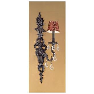 Classic Lighting 57341 AGB CP Majestic Wall Sconce in Aged Bronze with Crystalique-Plus