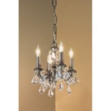 Classic Lighting 57344 AGP CP Majestic Mini Chandelier in Aged Pewter with Crystalique-Plus