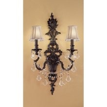Classic Lighting 57352 AGB CP Majestic Imperial Wall Sconce in Aged Bronze with Crystalique-Plus