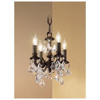 Classic Lighting 57354 AGB CP Majestic Imperial Mini Chandelier in Aged Bronze with Crystalique-Plus