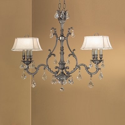 Classic Lighting 57361 AGP CP Majestic Island / Billiard in Aged Pewter with Crystalique-Plus