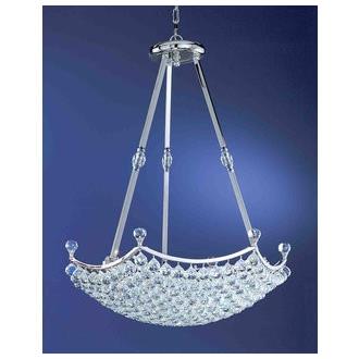 Classic Lighting 69777 CH CP Solitaire Pendant in Chrome with Crystalique-Plus