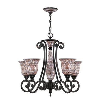 Classic Lighting 71145 ORB Pearl River Chandelier in Oil Rubbed Bronze