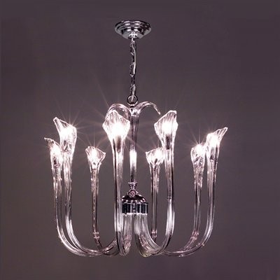 Classic Lighting 82023 CH BKS Inspiration Chandelier in Chrome with Black Smoke