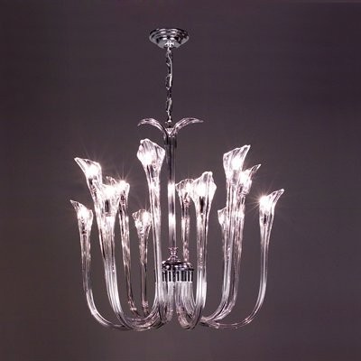 Classic Lighting 82024 CH GT Inspiration Chandelier in Chrome with Golden Teak