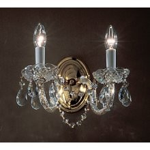 Classic Lighting 8252 CH C Monticello Wall Sconce in Chrome with Crystalique