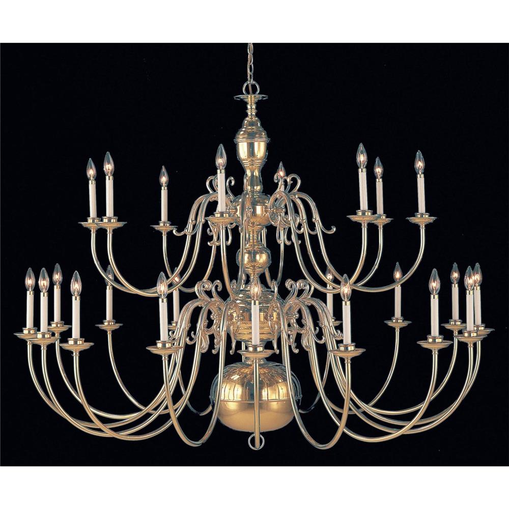 Classic Lighting 6748 Hermitage Chandelier in Polished Brass