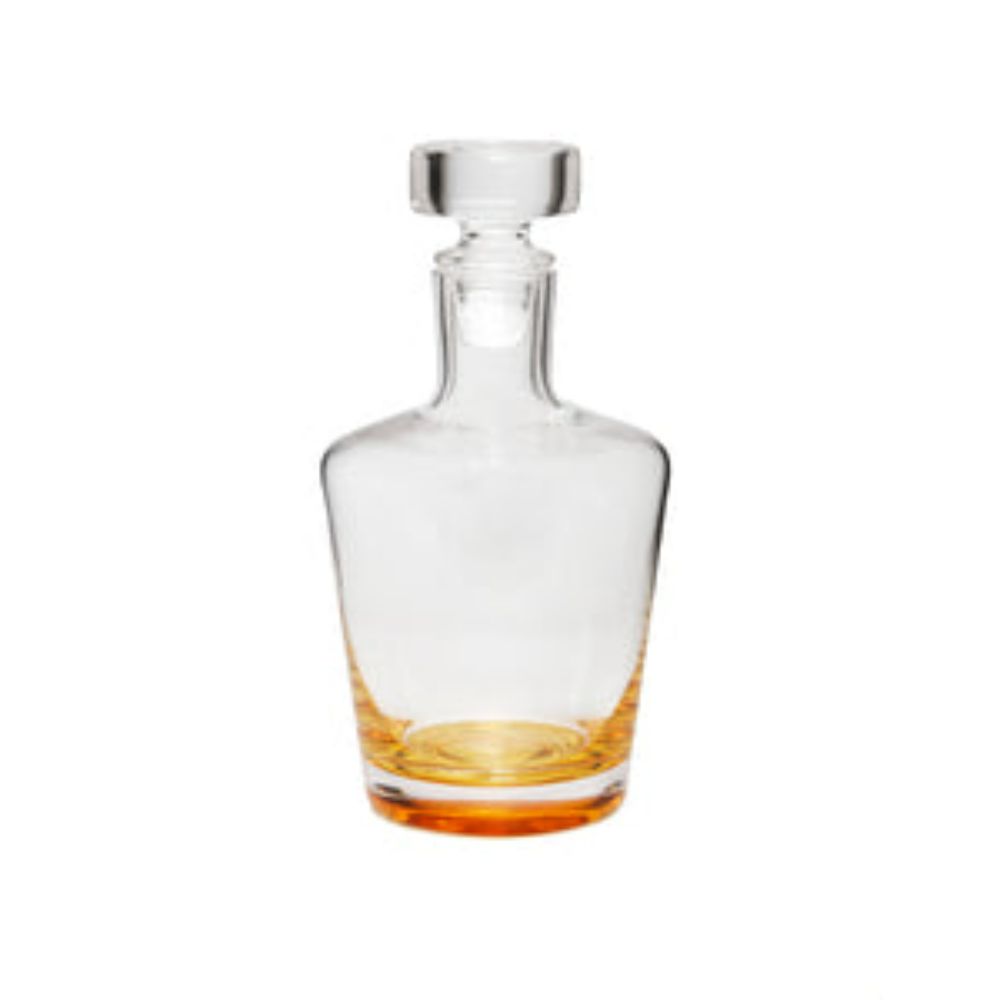Whiskey Decanter with Gold Dipped Bottom