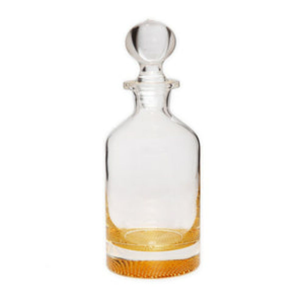 Whiskey Decanter with Gold Reflection Bottom