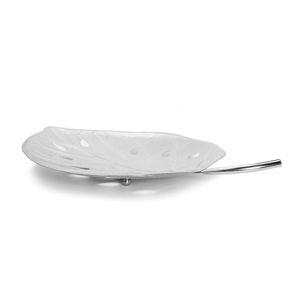 Stainless Steel Leaf Dish - 16"L