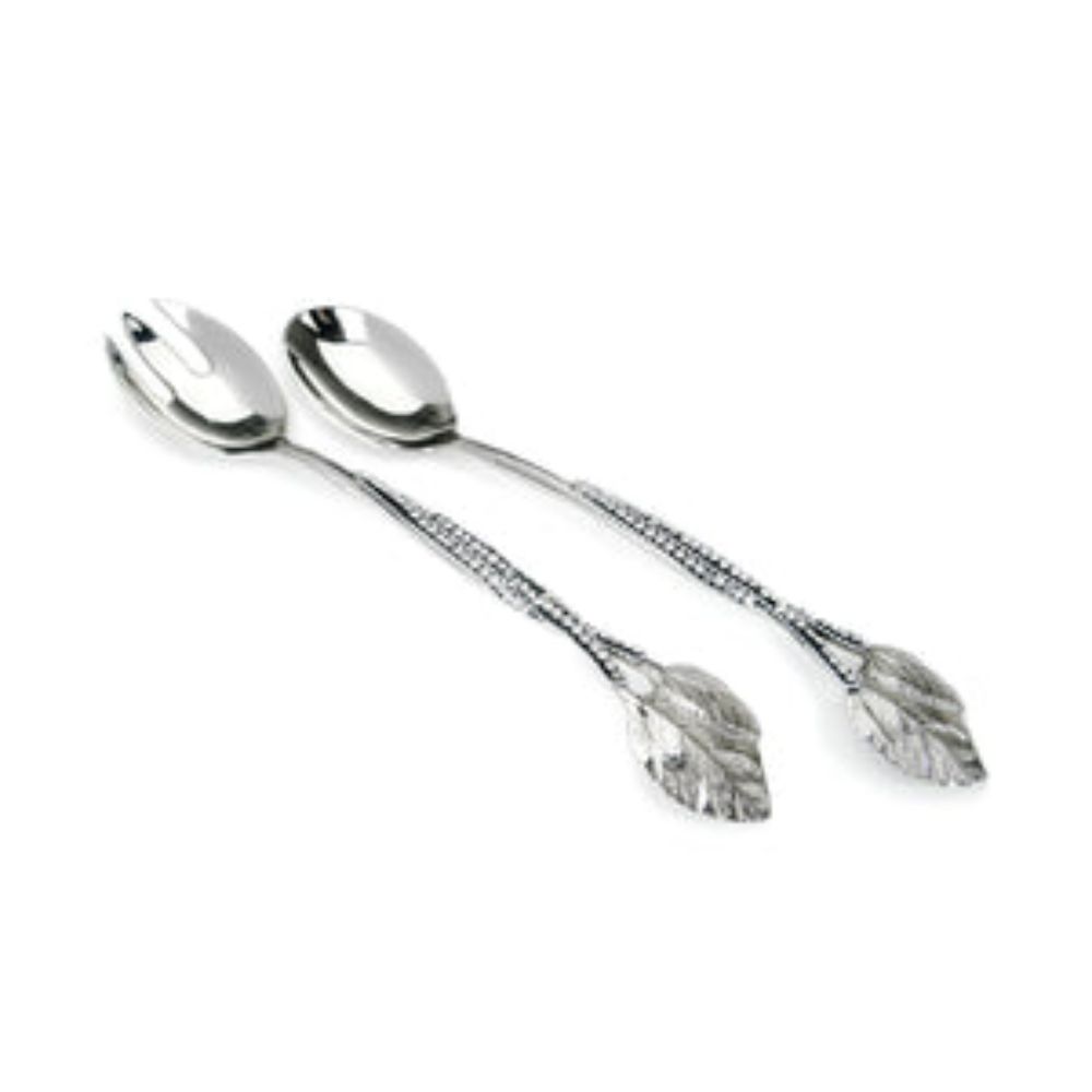 Stainless Steel Salad Servers with Stones