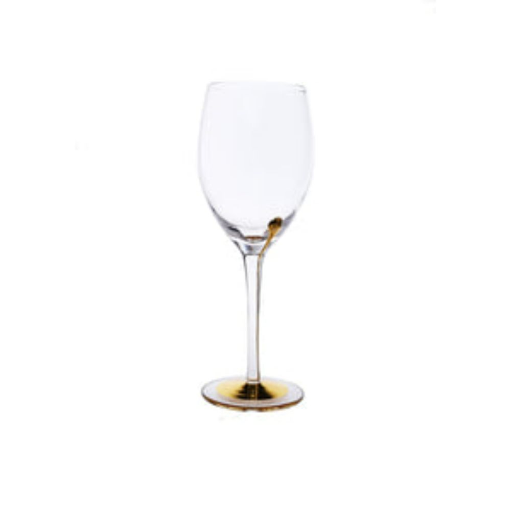 Set of 6 Water Glasses with Gold Reflection