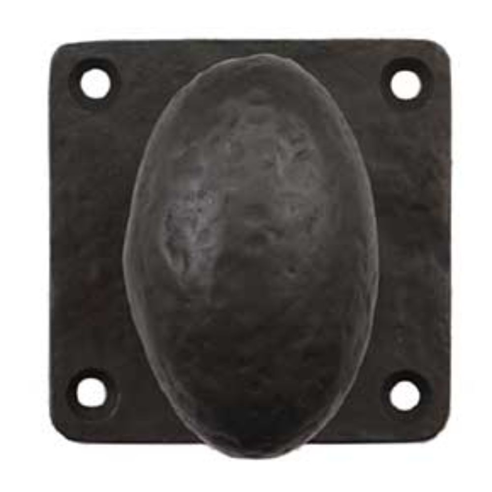 Bronze Oval Dummy Knob with Square Plate