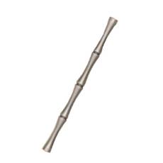 Colonial Bronze 262S-9H-14-12H  3/4" diameter Bamboo pull 9 1/2" center to center thru bolt - Polished Nickel