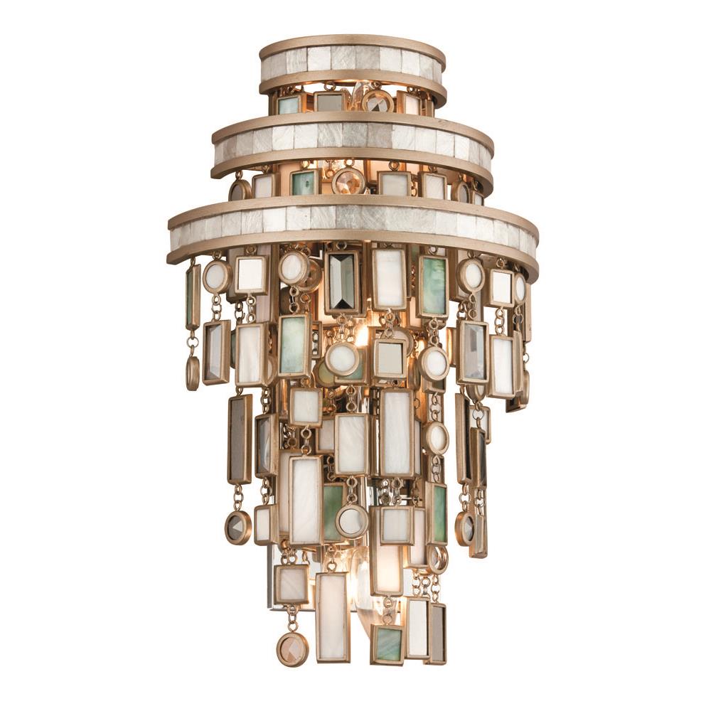 Corbett Lighting 142-13 Dolcetti 3 Light Wall Sconce in Dolcetti Silver