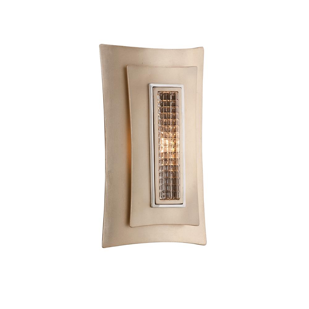 Corbett Lighting 155-11 Muse 1 Light Wall Sconce in Tranquility Silver Leaf