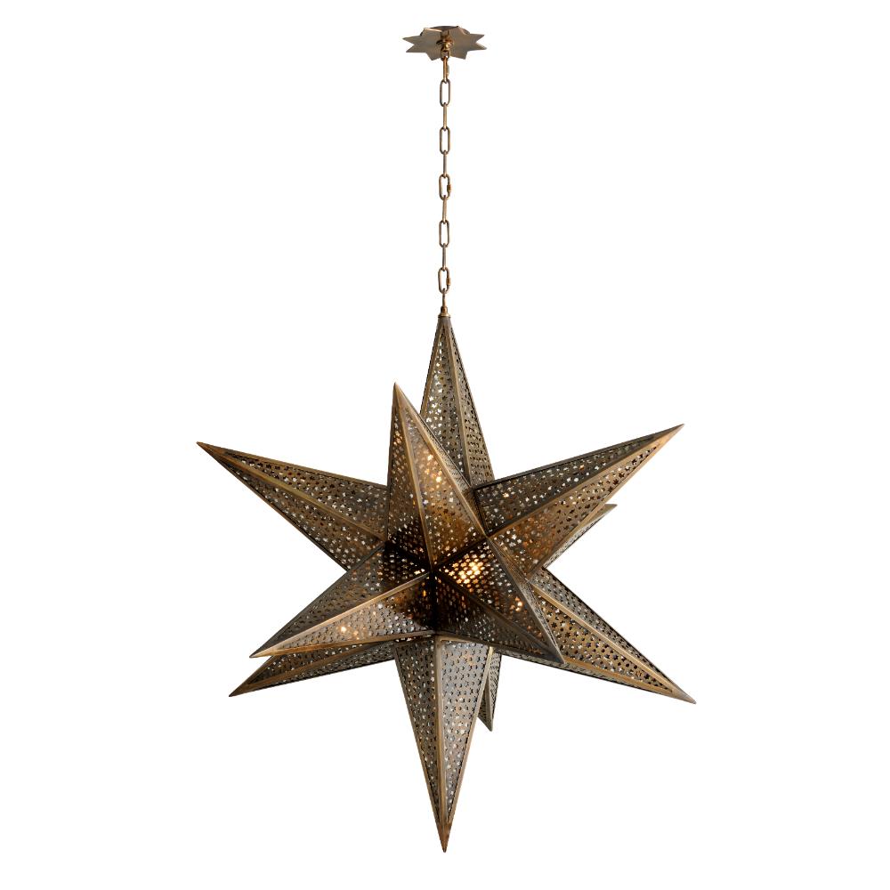 Corbett Lighting 302-75 Star Of The East Chandelier In Old World Bronze