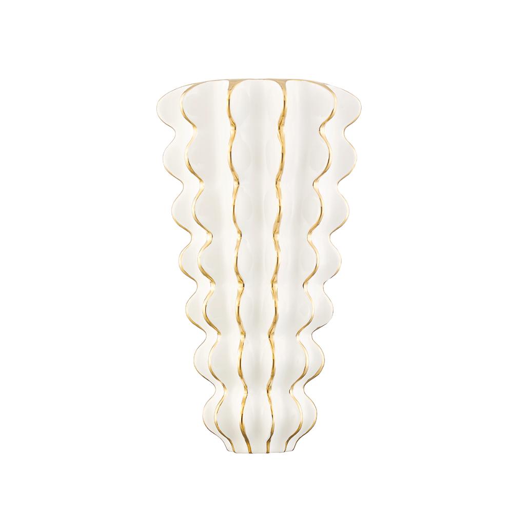 Corbett 394-02-CGW 2 Light Wall Sconce in Ceramic Gloss White