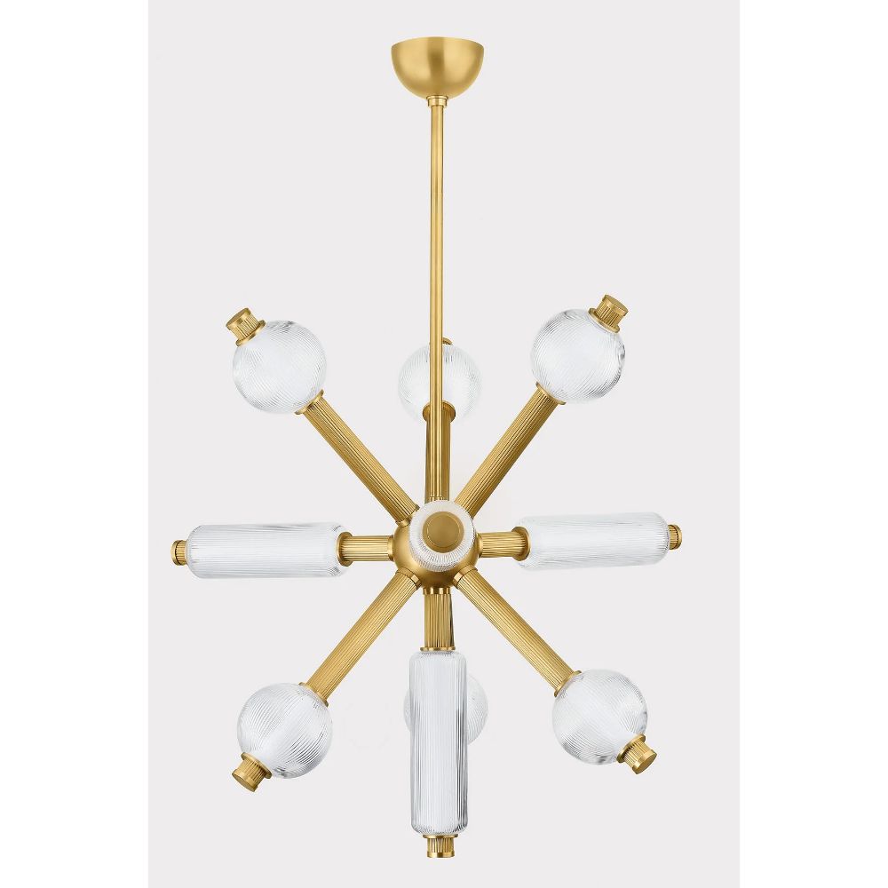 Corbett Lighting 452-36-VB Atom Chandelier in Vintage Brass