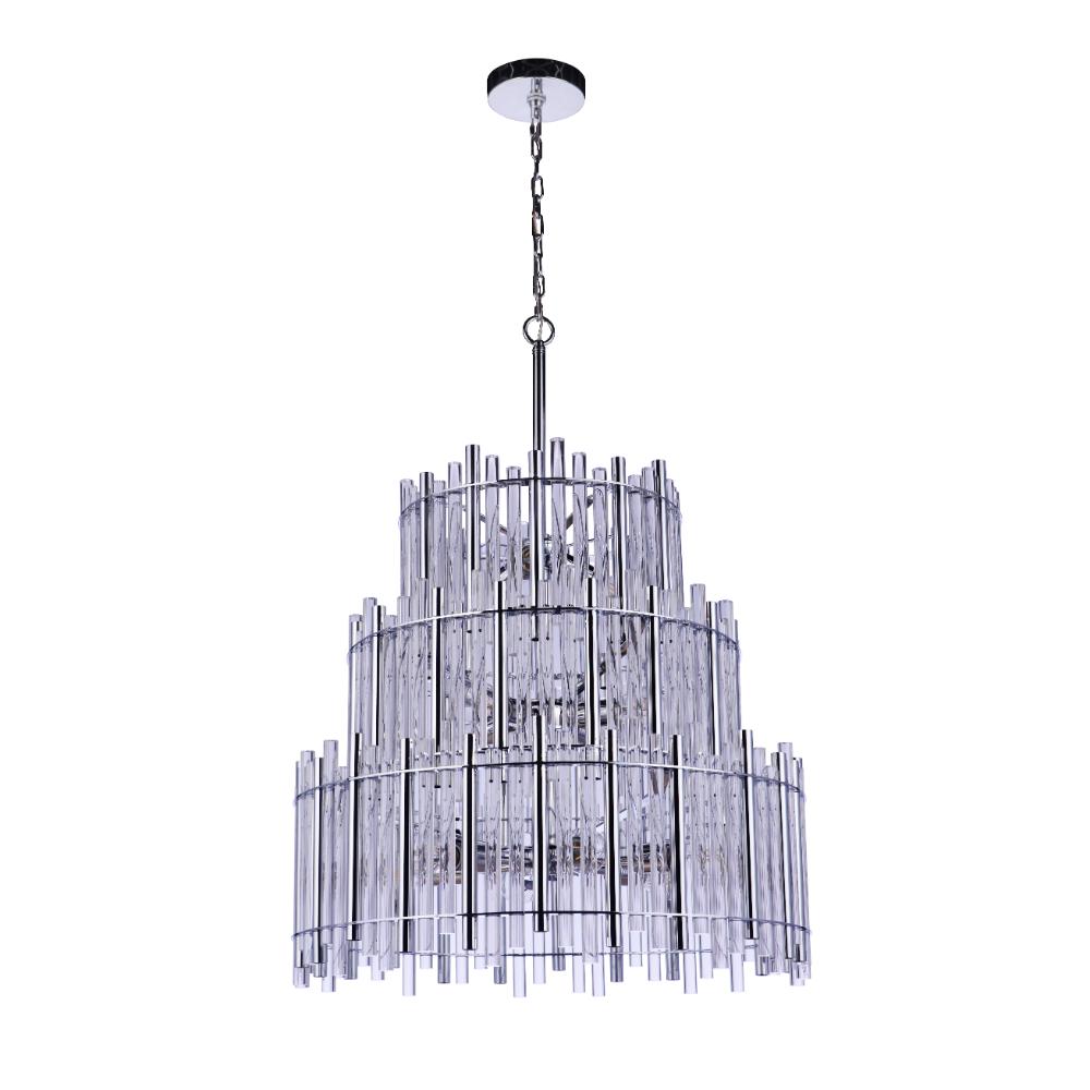 Craftmade 59213-CH Reveal 13 Light Chandelier in Chrome