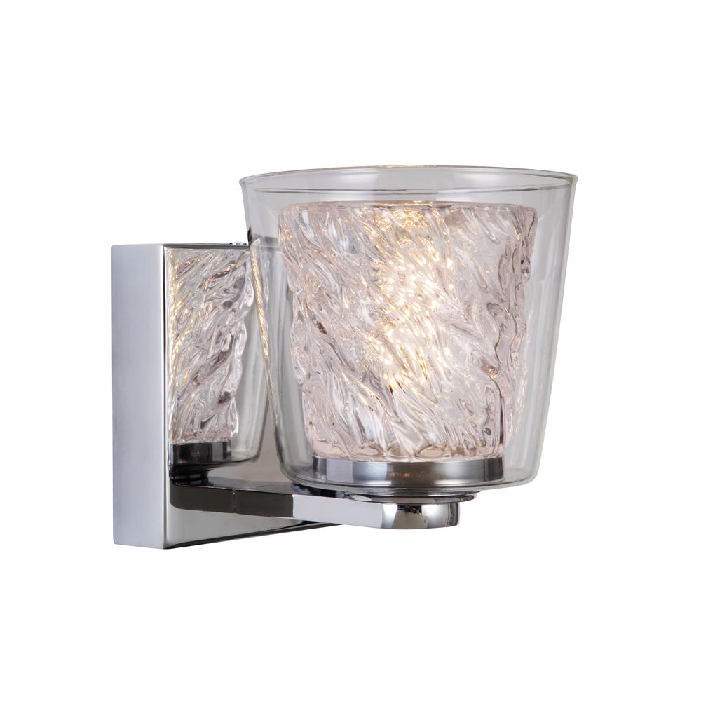 Craftmade 19305CH1-LED Bevi 1 Light LED Wall Sconce in Chrome